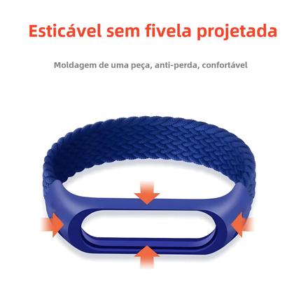 Imagem de Pulseira Trançada de Nylon para Xiaomi Mi Band 5/4/3/6