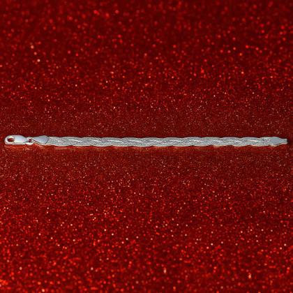 Imagem de Pulseira Trançada Italiana Feminina 3 Fios Em Prata 925