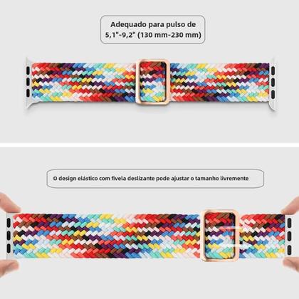 Imagem de Pulseira Trançada Solo Loop para Apple Watch 40mm/41mm/44mm/45mm/49mm - Série 8/7/6/5/4/3/SE/Ultra