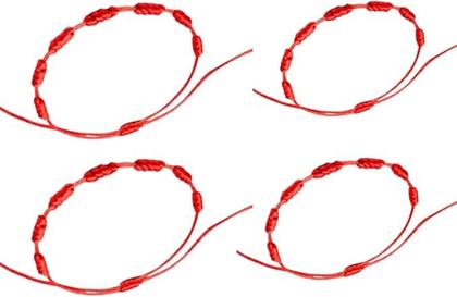 Imagem de Pulseira Vermelha De Sete 7 Nós Kabbalah Afastar O Mal