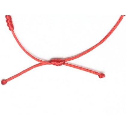 Imagem de Pulseira Vermelha De Sete 7 Nós Kabbalah Afastar O Mal