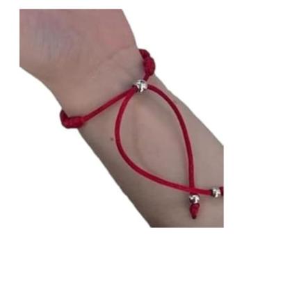 Imagem de Pulseira Vermelha Kabbalah 7 Nós Proteção kit c/02 pulseiras 7 nós pulseira da sorte Pulseira vermelha no pulso