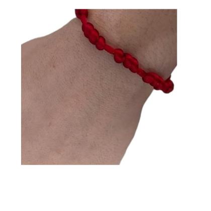 Imagem de Pulseira Vermelha Kabbalah 7 Nós Proteção kit c/02 pulseiras 7 nós pulseira da sorte Pulseira vermelha no pulso