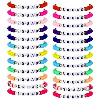 Imagem de Pulseiras de amizade Sureio Rainbow Squad para meninas (24 unidades)