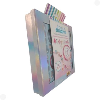 Imagem de Pulseiras De Berloques Halo Pense Rosa 28 Pçs F0152-1 - Fun 
