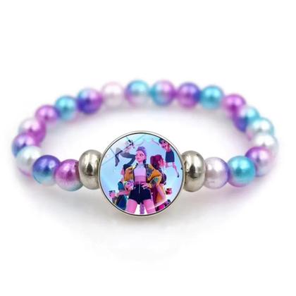 Imagem de Pulseiras De Contas KPop Demon Hunters Para Meninas, Acessórios De Joias Com Figuras De Desenhos