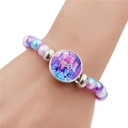 Imagem de Pulseiras De Contas KPop Demon Hunters Para Meninas, Acessórios De Joias Com Figuras De Desenhos