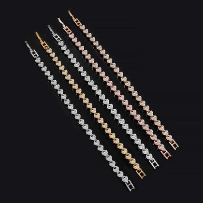 Imagem de Pulseiras De Corrente Com Strass Goth Femininas, Luxuosas, Geométricas, Acessórios De Joias