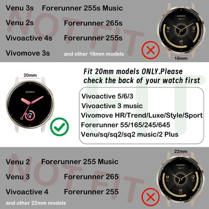 Imagem de Pulseiras de relógio Kollody Stretchy Nylon para Garmin Vivoactive 5/6