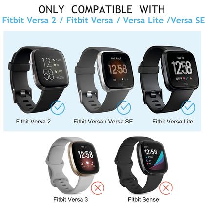 Imagem de Pulseiras esportivas compatíveis com Fitbit Versa 2/Versa/Versa Lite