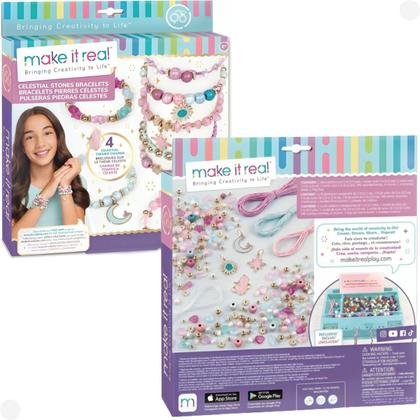 Pulseiras Fashion Dreams Com Pedras Celestiais - Kit de Artesanato