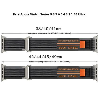Imagem de Pulseiras Para Apple Watch De 44mm, 45mm E 49mm, Bracelete Trail Loop Compatível Com Série 9, 8 E 2