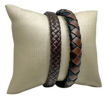 Imagem de Pulseiras Paragon Masculinas Premium Kit C/2 Fecho Metálico