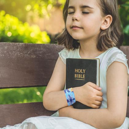 Imagem de Pulseiras Slap Kolewo4ever 144 peças, versículos bíblicos