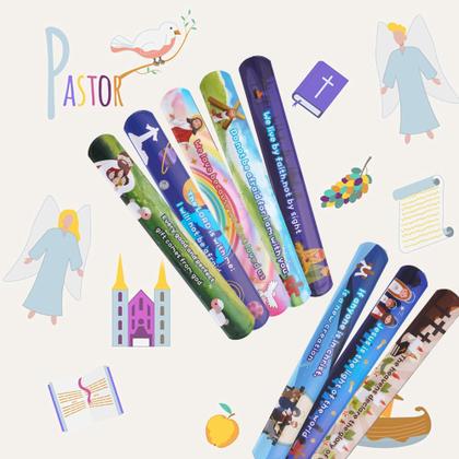 Imagem de Pulseiras Slap Kolewo4ever 144 peças, versículos bíblicos