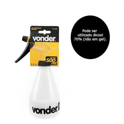 Imagem de Pulverizador com Bico de Jato Regulável 500ml PU 500 Vonder - 62.40.000.500