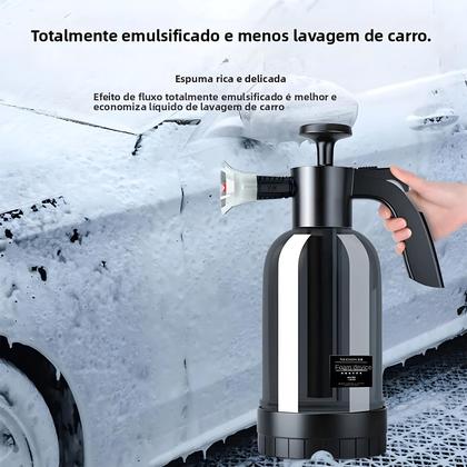 Imagem de Pulverizador de Espuma com Bomba Manual (2L) - 3 Tipos de Bico para Lavagem de Carros