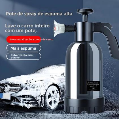 Imagem de Pulverizador de Espuma com Bomba Manual (2L) - 3 Tipos de Bico para Lavagem de Carros