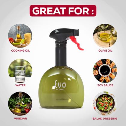 Imagem de Pulverizador de óleo Evo Mini sem aerossol para azeite de oliva, 240 ml, conjunto de 2