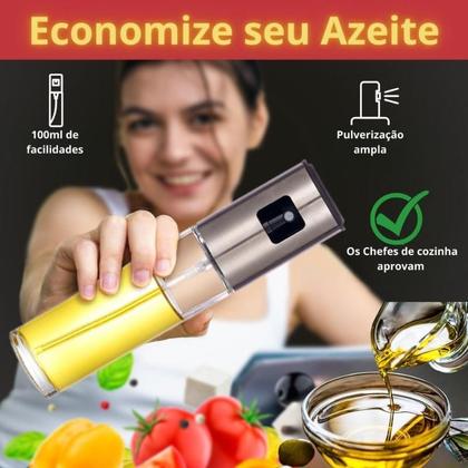 Imagem de Pulverizador de óleo para cozinhar, pulverizador de azeite de oliva, frasco spray de óleo de oliva de 100 ml