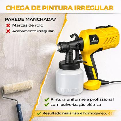Imagem de Pulverizador De Tinta Elétrico Pistola De Pintura 400w