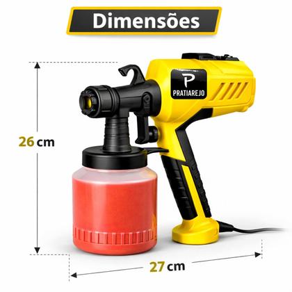 Imagem de Pulverizador De Tinta Elétrico Pistola De Pintura 400w