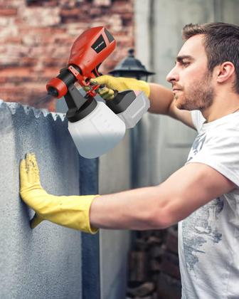 Imagem de Pulverizador de Tinta Sem Fio Houselife - Compatível com Bateria Milwaukee M18 18V - 5 Bicos de Cobre