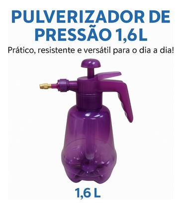 Imagem de Pulverizador Manual 1.5l Com Gatilho De Pressão Roxo