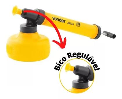 Imagem de Pulverizador Manual Tipo Bomba Para Inseticidas Fertilizantes Bico Regulável 350 ml Vonder