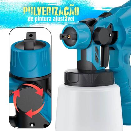 Imagem de Pulverizadora elétrica 220v com jato ajustável e bicos - Genérica