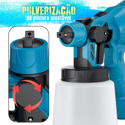 Imagem de Pulverizadora elétrica 220v com jato ajustável e bicos