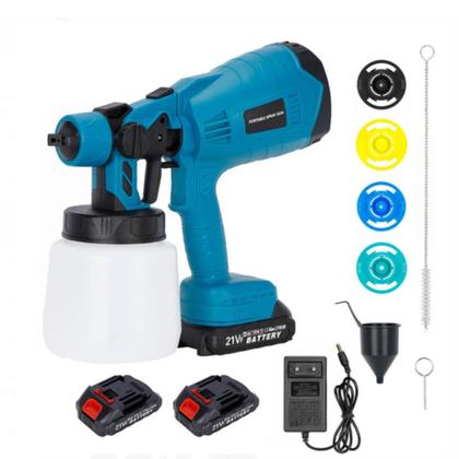 Imagem de Pulverizadora Eletrica de Pintura Sem Fio 200W 1000mL