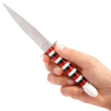 Imagem de Punhal Faca 7 Cimo de Aço Carbono Cabo Acetato Com Bainha 1620/7 C/b