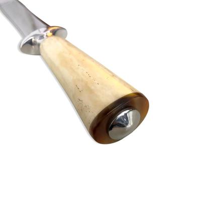 Imagem de Punhal Inox com Bainha de Couro 7"