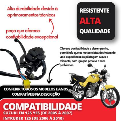 Imagem de Punho Chave Luz Seta Suzuki Yes 125 Intruder 125 Com Manete