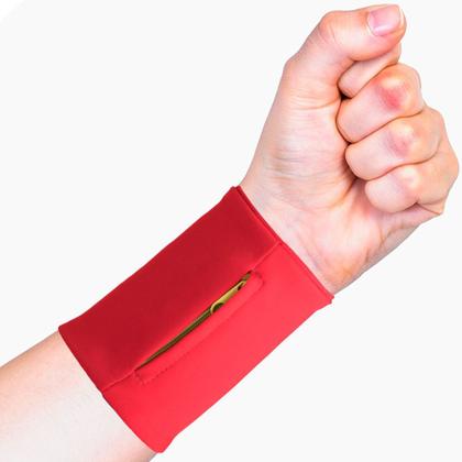 Imagem de Punho Elástico com Bolso TopGet  Vermelho