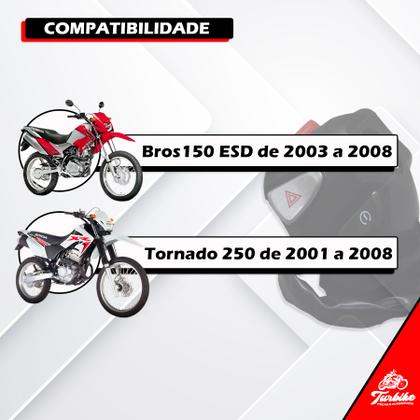 Imagem de Punho Interruptor Botão De Partida Para Bros 150 Esd 2003 Até 2008 Da Tornado 2001 Á 2005 Pra Xr250