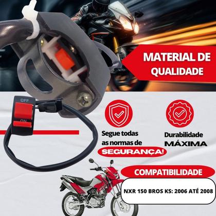 Imagem de Punho Interruptor De Partida Nxr 150 Bros Ks 2006 2007 2008