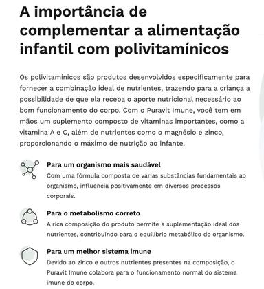 Imagem de Puravit imune 75ml