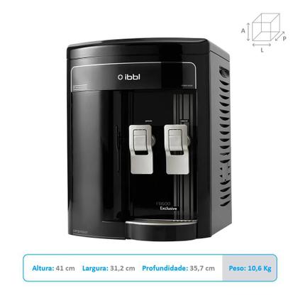 Imagem de Purificador de Água Com Compressor FR600 Exclusive Preto - IBBL