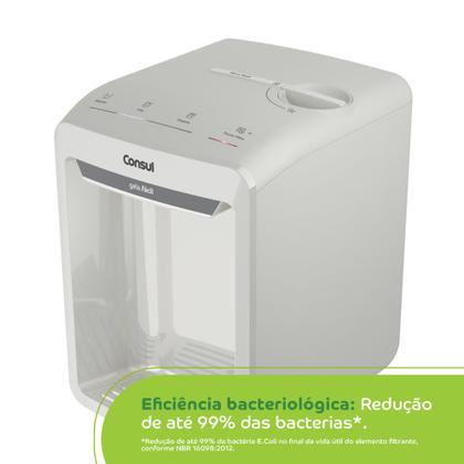 Imagem de Purificador de Água Consul Eletrônico com Refrigeração CPB33AB Branco Bivolt