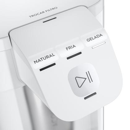 Imagem de Purificador de Água Electrolux Pure 4x Compacto com Tecnologia Powerjet Água Gelada, Fria e Natural Bivolt Branco