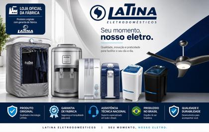 Imagem de Purificador de água gelada latina compressor pa355 preto e prata 127v