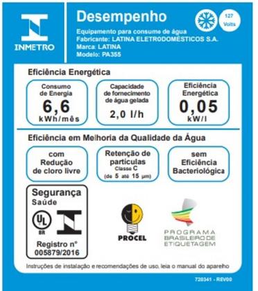 Imagem de Purificador De Água Latina Pa355 Refrigerado Compressor