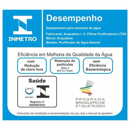 Imagem de Purificador de água natural fitt line dark onix alcalino