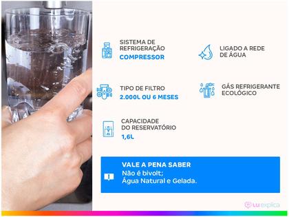 Imagem de Purificador de Água New Pure PNEP2 New.Up! Preto 220V