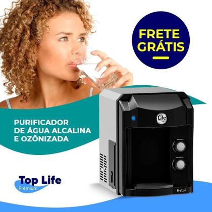 Imagem de Purificador De Água Top Life Heoxi 2 Em 1 Preto Aço 220V - Preto - 220V - Preto - 220V - Preto - 220V
