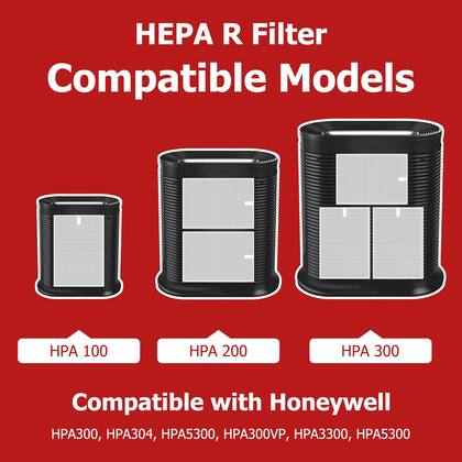 Imagem de Purificador de ar HEPA de substituição do filtro Funmit, pacote com 6 unidades para Honeywell
