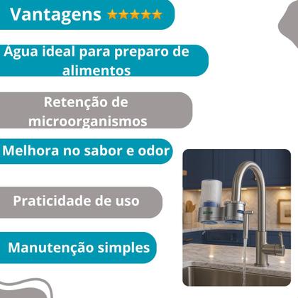 Imagem de Purificador de Torneira com Design Moderno e Compacto