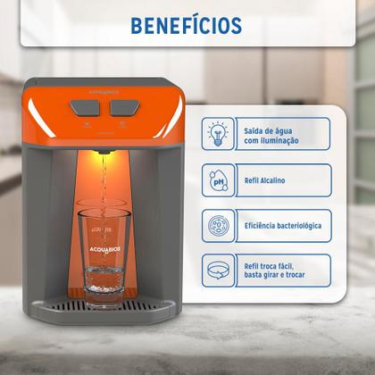 Imagem de Purificador premium eletronico bivolt - orange/dark